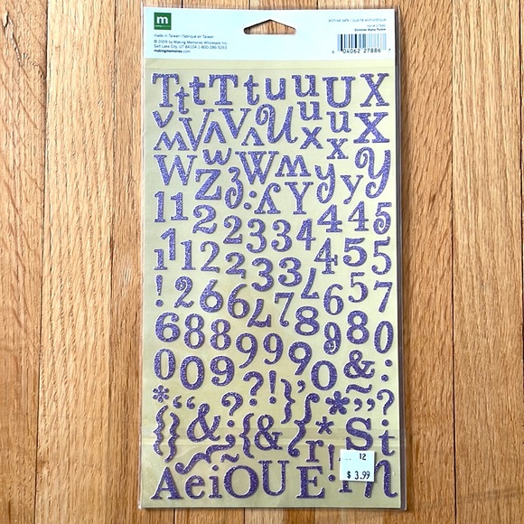 Paper Crafting Scrapbooking Lot of 1000+ Alphabet Stickers - Making Memories - Picture 11 of 11